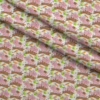 Barnyard Buddies Pattern 1 Fleece Fabric — fleece fabric folded close-up preview (mv-fleece-v1:lying)