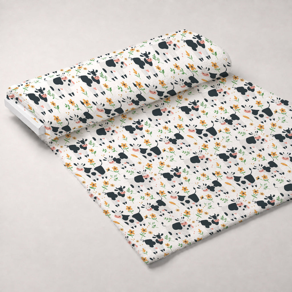 Barnyard Friends Pattern 1 Fleece Fabric — fleece fabric unrolled bolt preview (mv-fleece-v1:bolt)