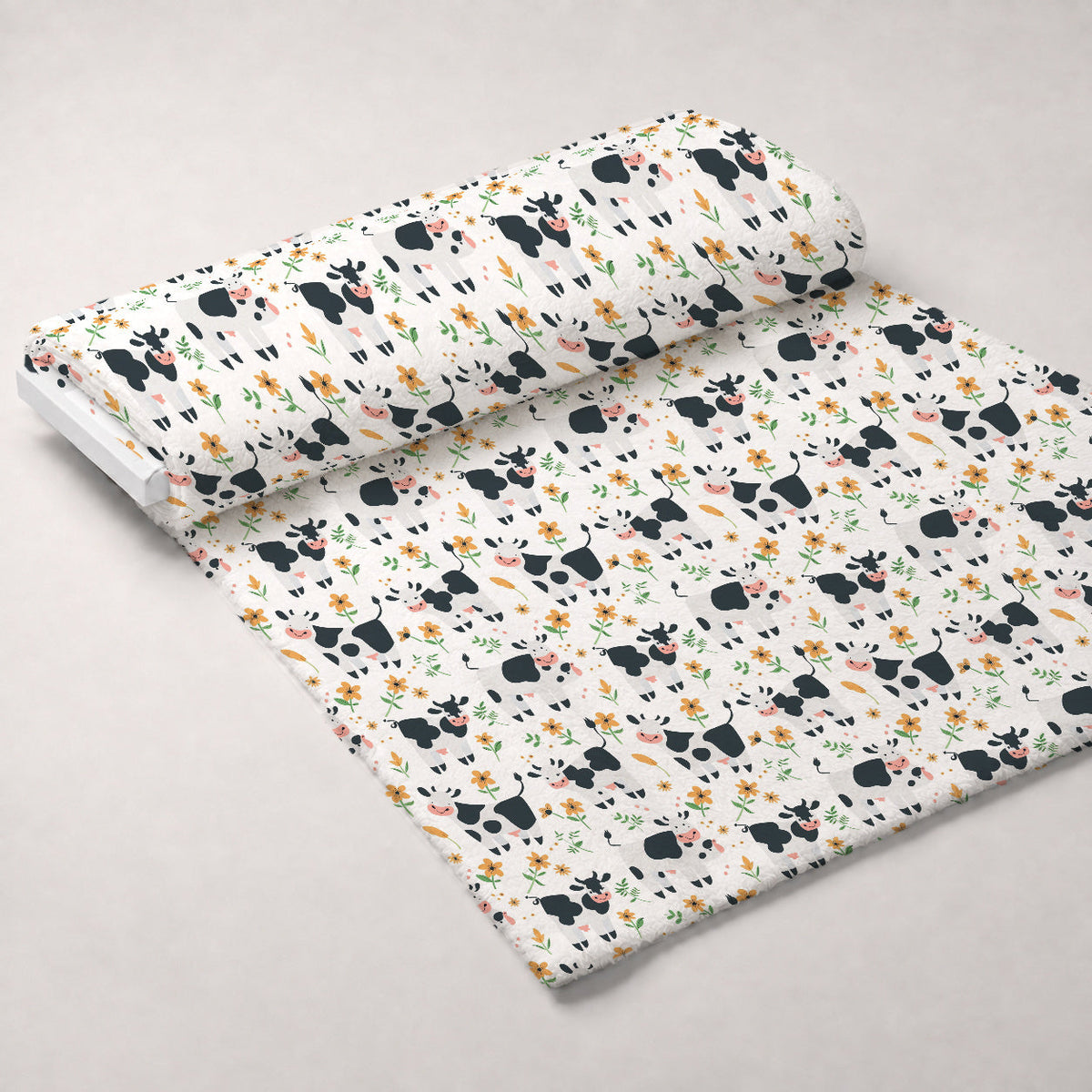 Barnyard Friends Pattern 1 Fleece Fabric — fleece fabric unrolled bolt preview (mv-fleece-v1:bolt)