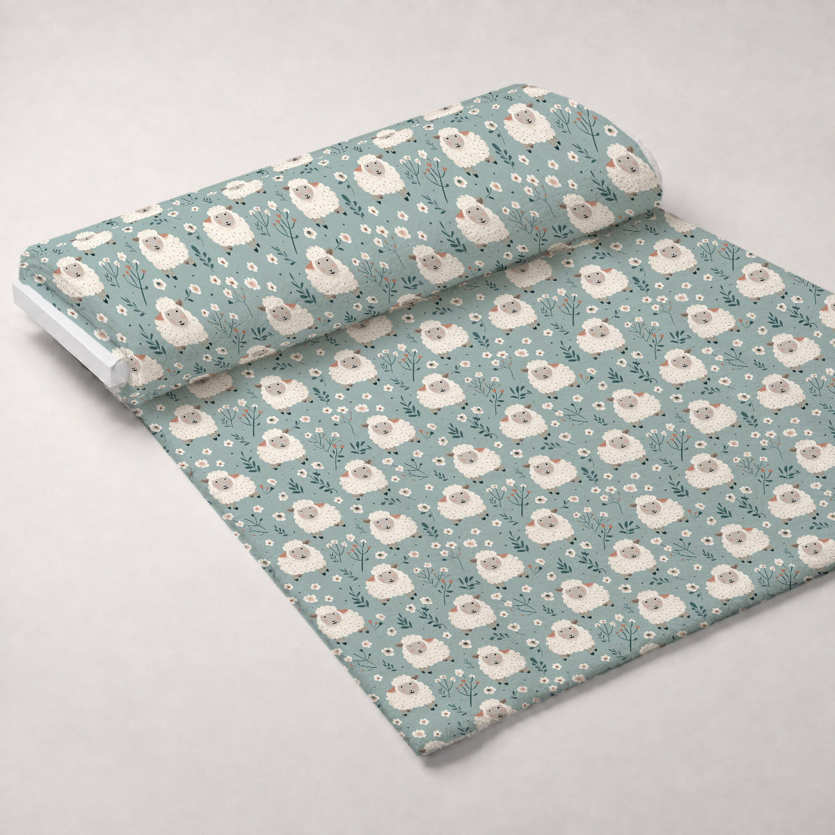 Barnyard Friends Pattern 10 Fleece Fabric — fleece fabric unrolled bolt preview (mv-fleece-v1:bolt)