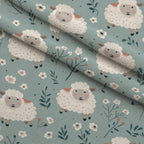 Barnyard Friends Pattern 10 Fleece Fabric — fleece fabric folded close-up preview (mv-fleece-v1:lying)