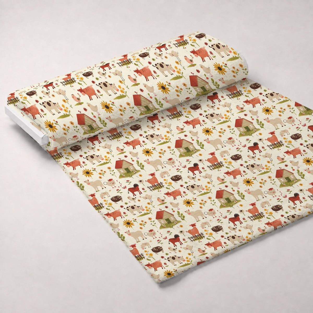Barnyard Friends Pattern 14 Fleece Fabric — fleece fabric unrolled bolt preview (mv-fleece-v1:bolt)