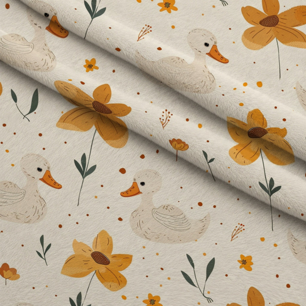Barnyard Friends Pattern 19 Fleece Fabric — fleece fabric folded close-up preview (mv-fleece-v1:lying)