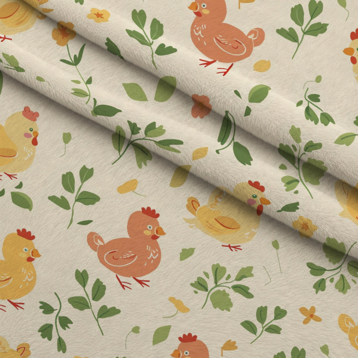 Barnyard Friends Pattern 7 Fleece Fabric — fleece fabric folded close-up preview (mv-fleece-v1:lying)