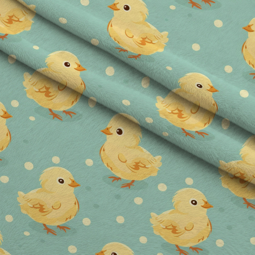 Barnyard Friends Pattern 9 Fleece Fabric — fleece fabric folded close-up preview (mv-fleece-v1:lying)