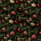 Baubles and Boughs Pattern 3 Fleece Fabric — fleece fabric folded close-up preview (mv-fleece-v1:lying)