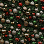 Baubles and Boughs Pattern 7 Fleece Fabric — fleece fabric folded close-up preview (mv-fleece-v1:lying)