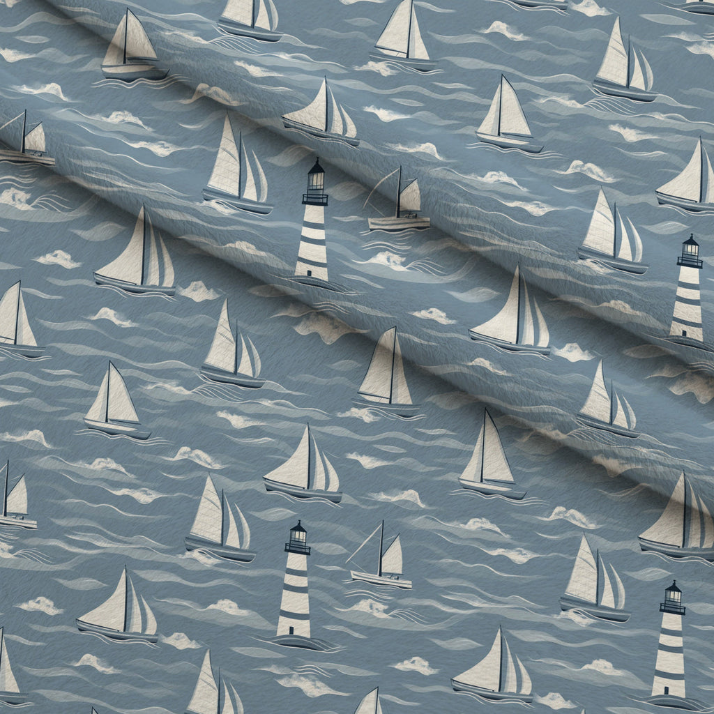 Beacon Bay Pattern 6 Fleece Fabric — fleece fabric folded close-up preview (mv-fleece-v1:lying)