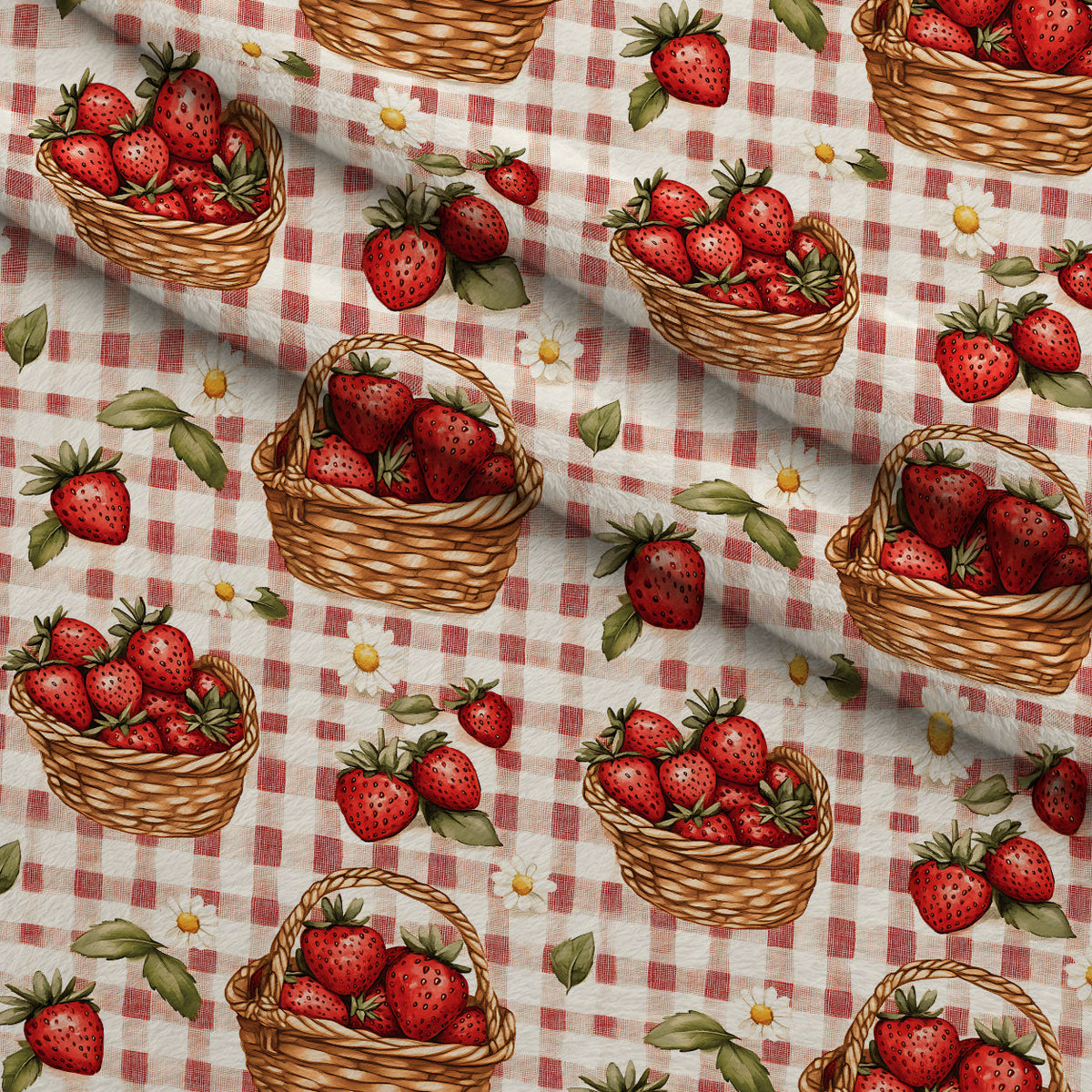 Berry Basket Charm Pattern 13 Fleece Fabric — fleece fabric folded close-up preview (mv-fleece-v1:lying)