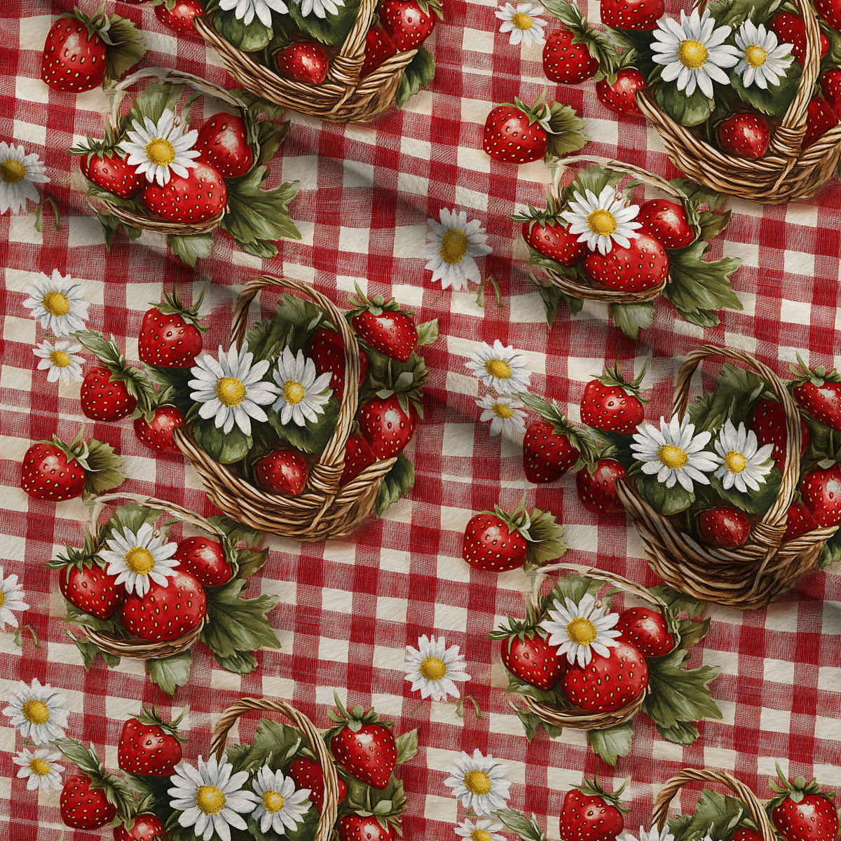 Berry Basket Charm Pattern 15 Fleece Fabric — fleece fabric folded close-up preview (mv-fleece-v1:lying)