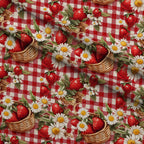 Berry Basket Charm Pattern 16 Fleece Fabric — fleece fabric folded close-up preview (mv-fleece-v1:lying)