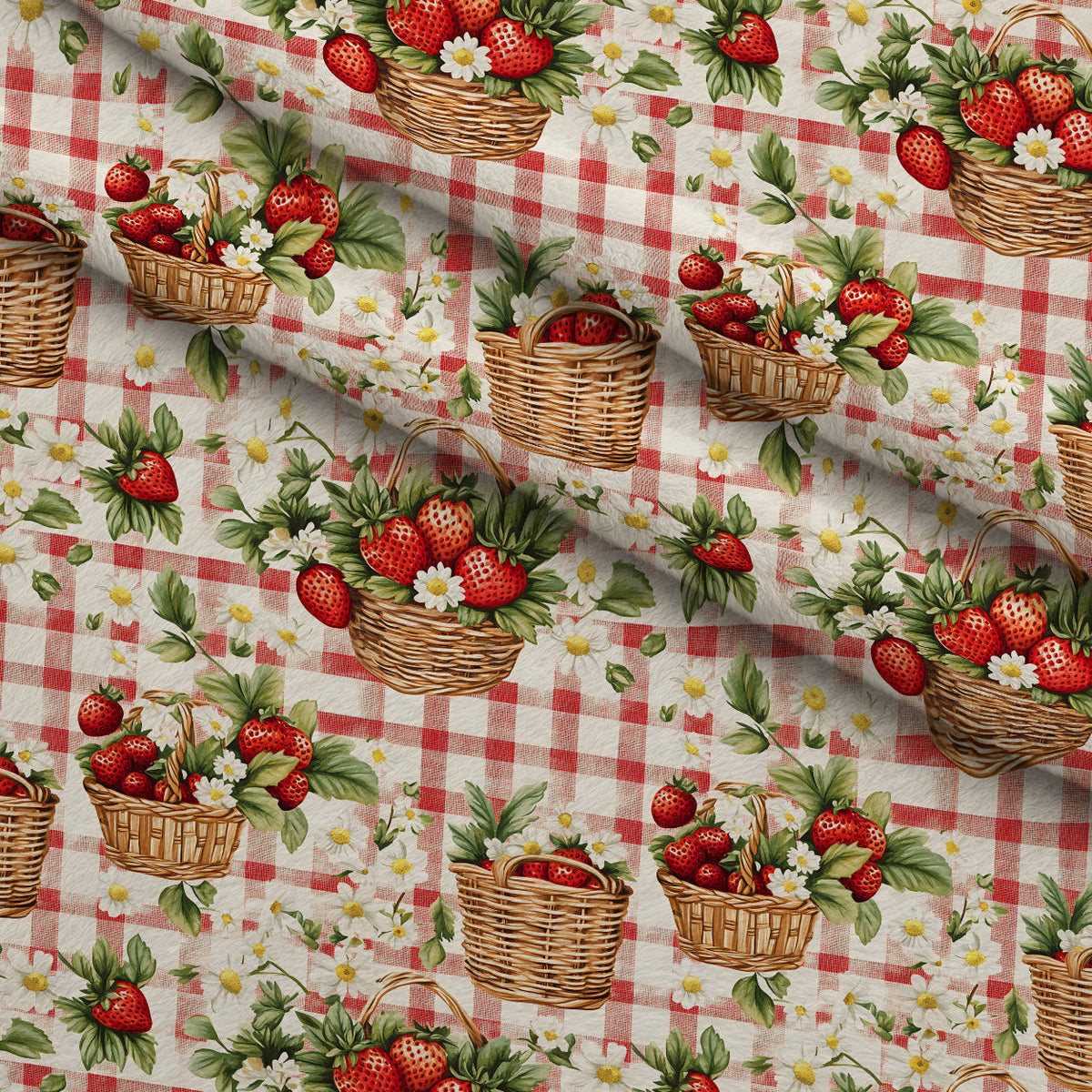Berry Basket Charm Pattern 17 Fleece Fabric — fleece fabric folded close-up preview (mv-fleece-v1:lying)