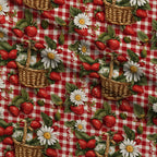 Berry Basket Charm Pattern 18 Fleece Fabric — fleece fabric folded close-up preview (mv-fleece-v1:lying)