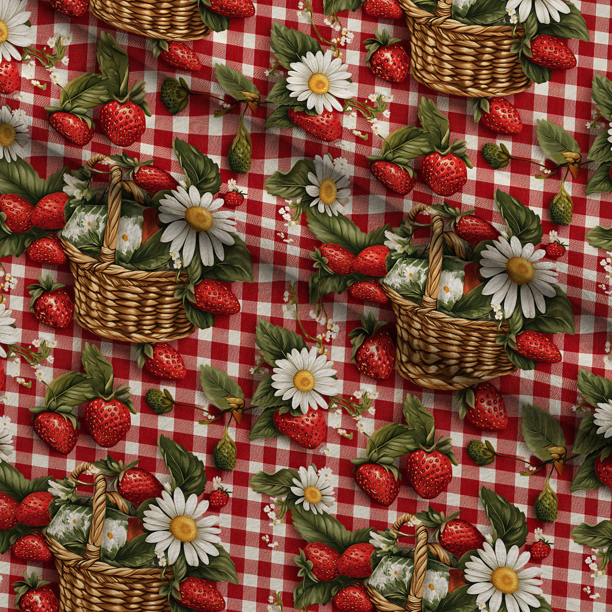Berry Basket Charm Pattern 18 Fleece Fabric — fleece fabric folded close-up preview (mv-fleece-v1:lying)