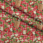 Berry Basket Charm Pattern 20 Fleece Fabric — fleece fabric folded close-up preview (mv-fleece-v1:lying)