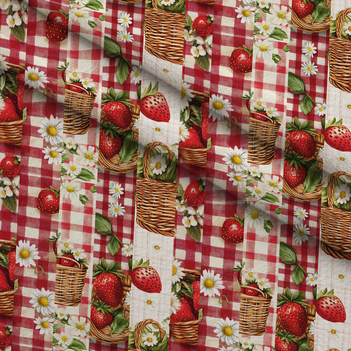 Berry Basket Charm Pattern 21 Fleece Fabric — fleece fabric folded close-up preview (mv-fleece-v1:lying)