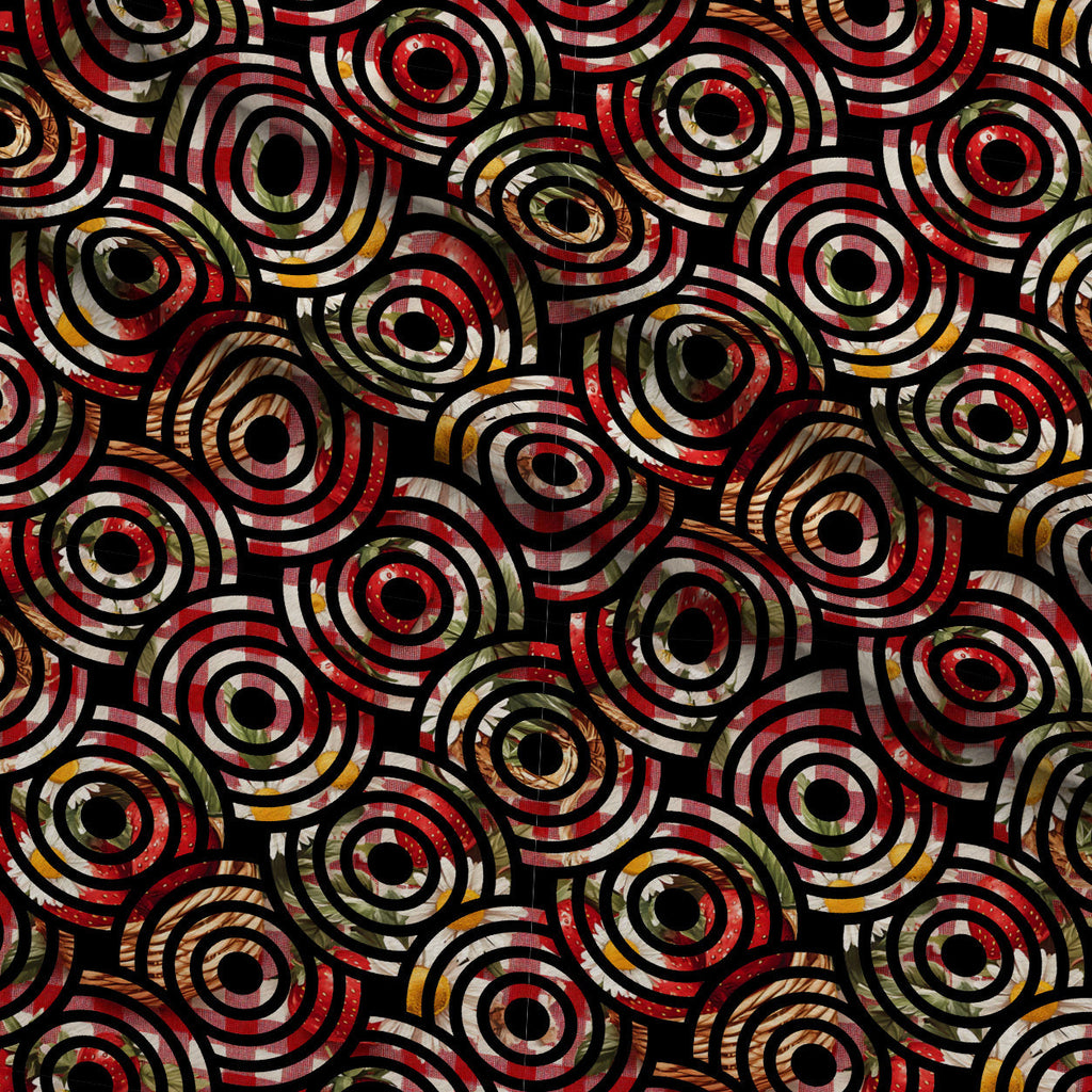 Berry Basket Charm Pattern 28 Fleece Fabric — fleece fabric folded close-up preview (mv-fleece-v1:lying)