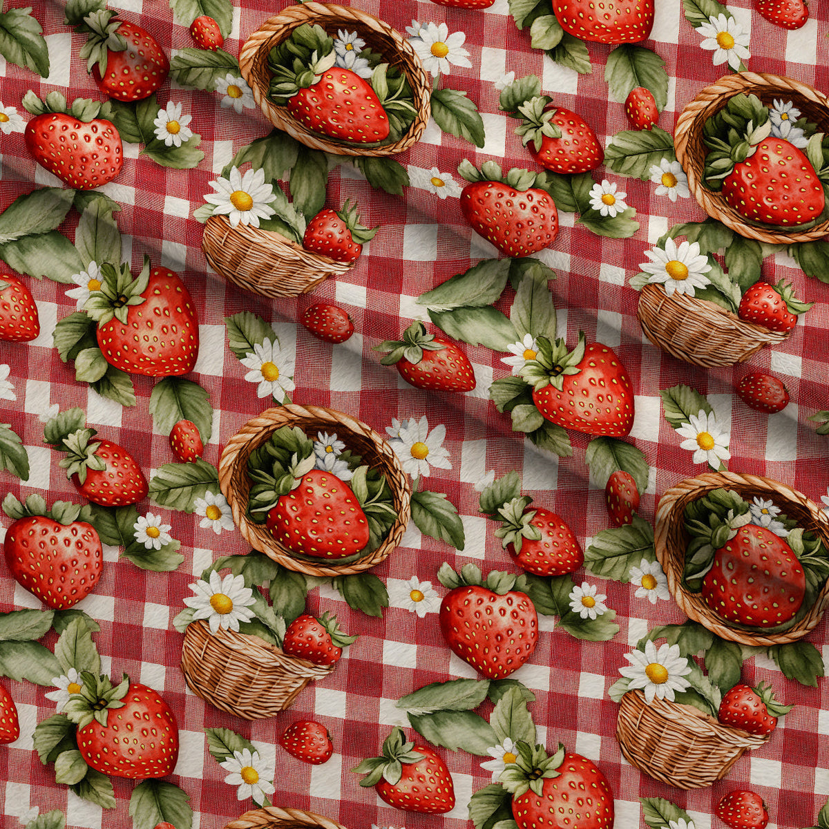 Berry Basket Charm Pattern 4 Fleece Fabric — fleece fabric folded close-up preview (mv-fleece-v1:lying)