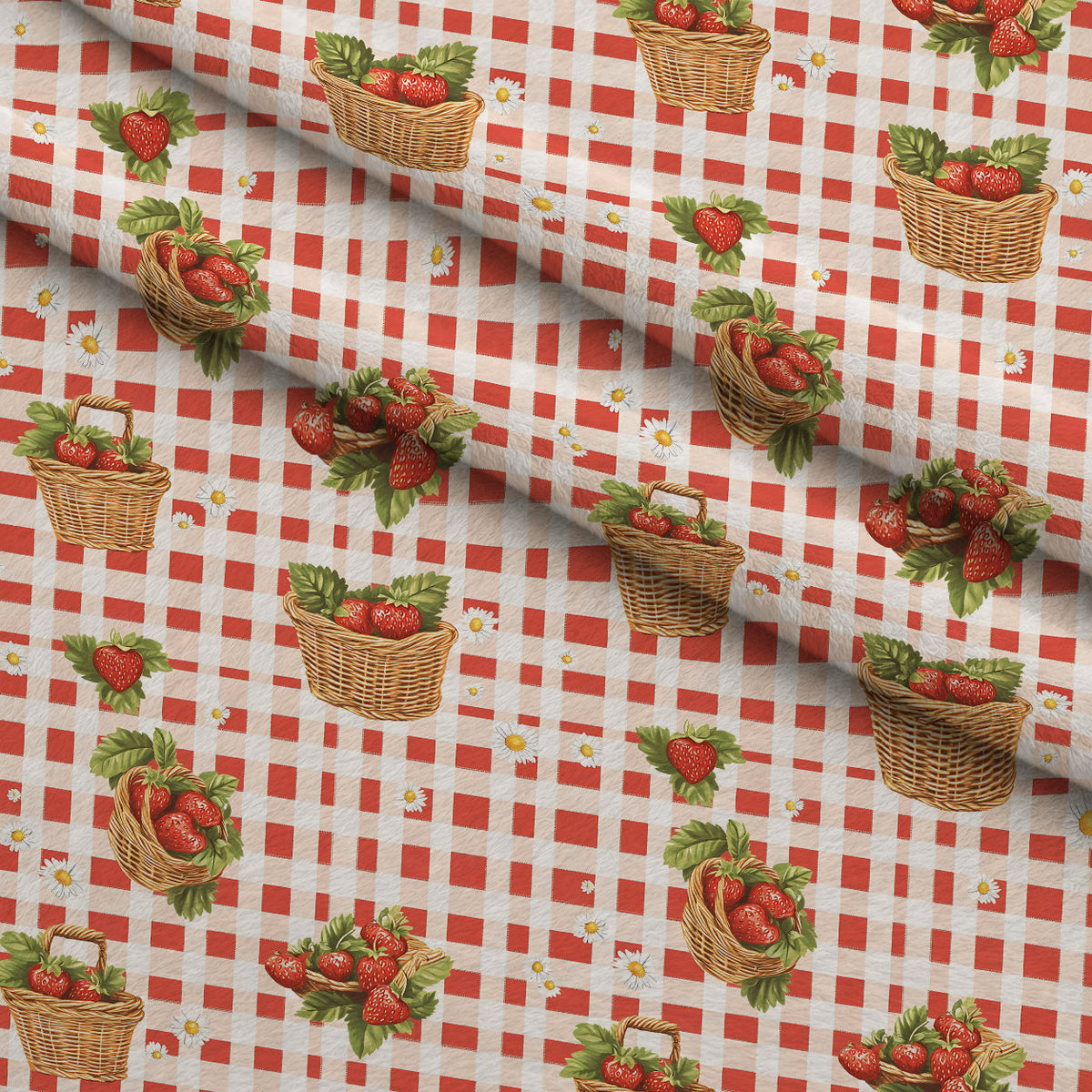 Berry Basket Charm Pattern 5 Fleece Fabric — fleece fabric folded close-up preview (mv-fleece-v1:lying)
