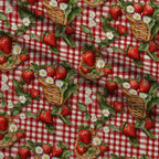 Berry Basket Charm Pattern 9 Fleece Fabric — fleece fabric folded close-up preview (mv-fleece-v1:lying)