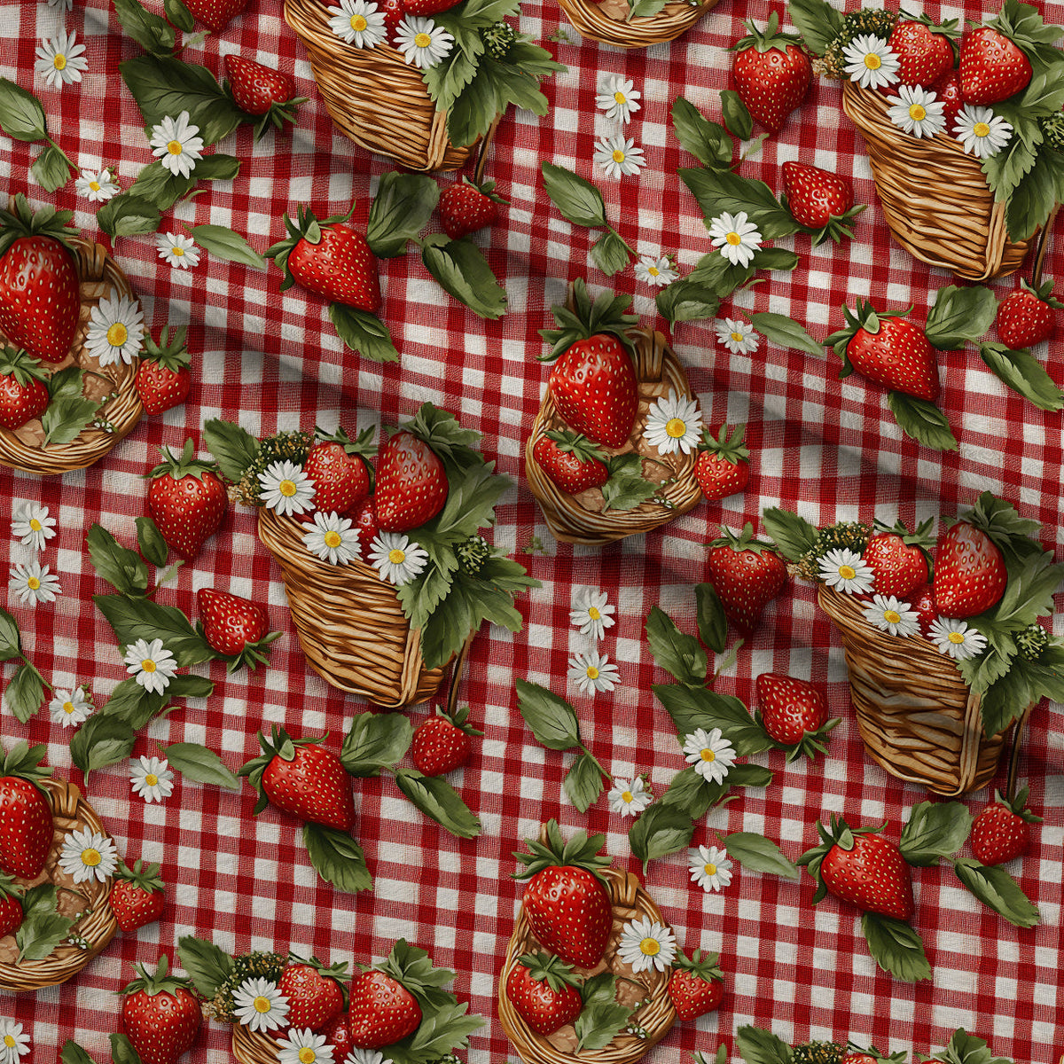 Berry Basket Charm Pattern 9 Fleece Fabric — fleece fabric folded close-up preview (mv-fleece-v1:lying)