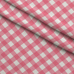 Berry Picnic Checks Pattern 10 Fleece Fabric — fleece fabric folded close-up preview (mv-fleece-v1:lying)