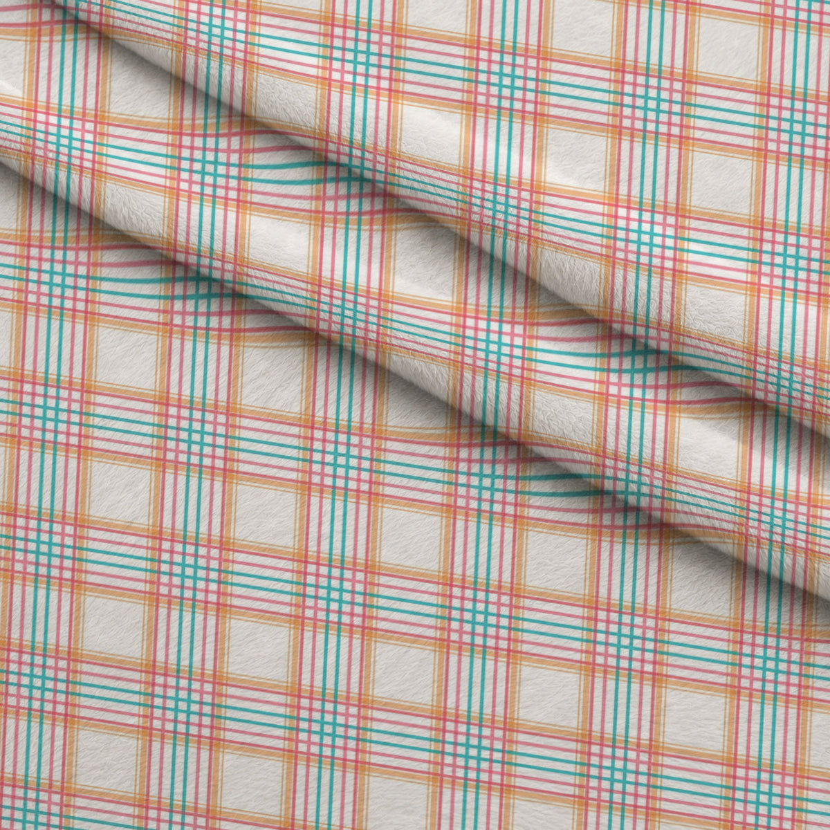 Berry Picnic Checks Pattern 11 Fleece Fabric — fleece fabric folded close-up preview (mv-fleece-v1:lying)