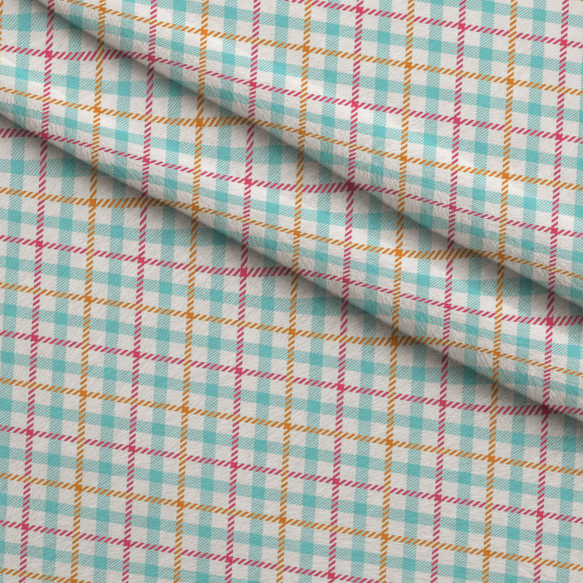 Berry Picnic Checks Pattern 12 Fleece Fabric — fleece fabric folded close-up preview (mv-fleece-v1:lying)