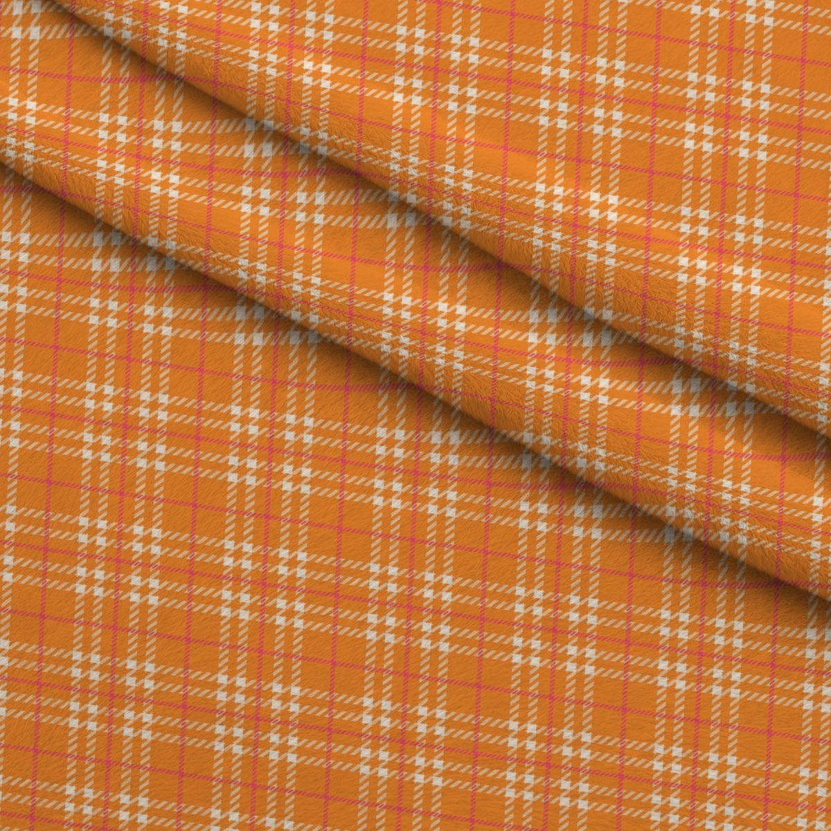 Berry Picnic Checks Pattern 13 Fleece Fabric — fleece fabric folded close-up preview (mv-fleece-v1:lying)