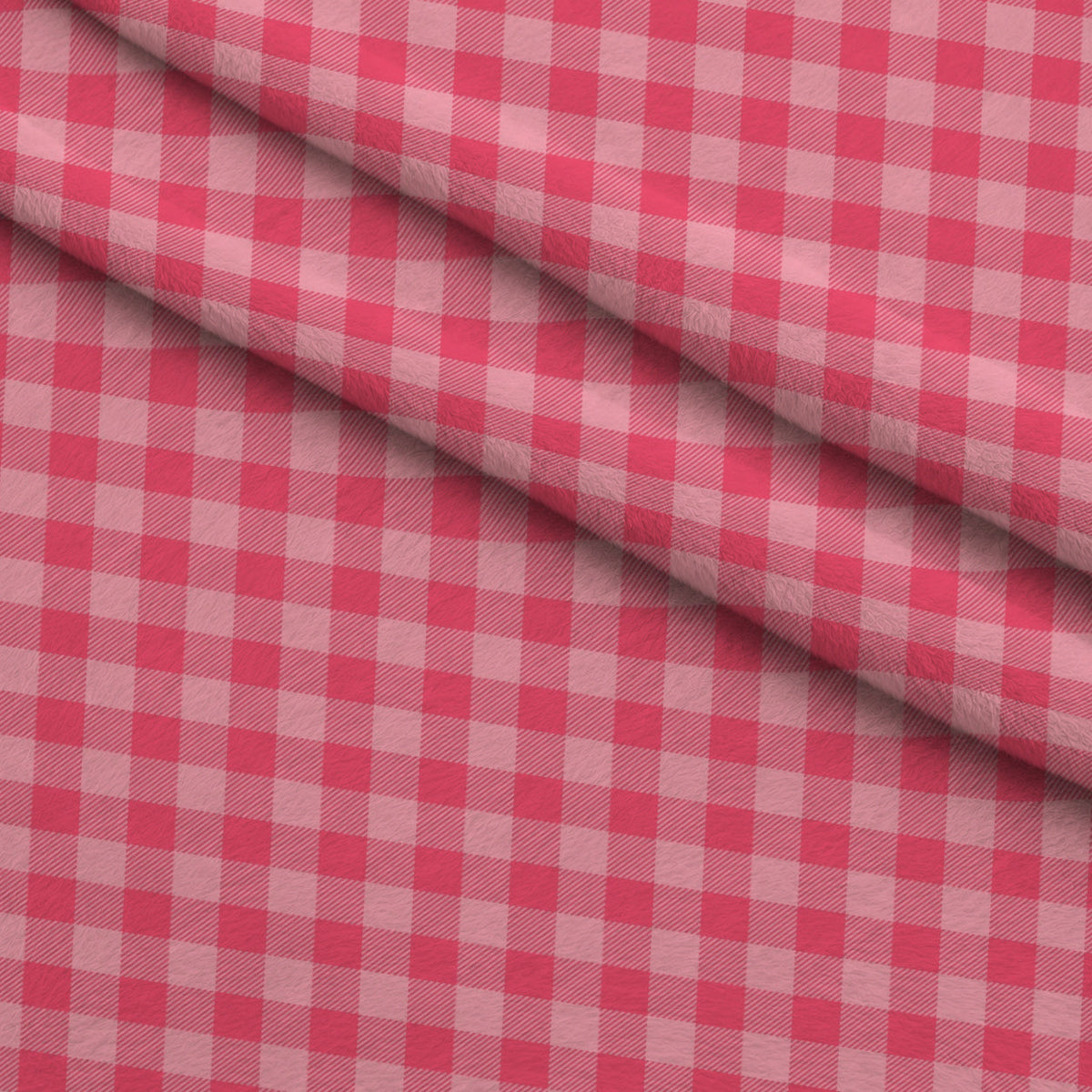 Berry Picnic Checks Pattern 17 Fleece Fabric — fleece fabric folded close-up preview (mv-fleece-v1:lying)
