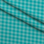 Berry Picnic Checks Pattern 18 Fleece Fabric — fleece fabric folded close-up preview (mv-fleece-v1:lying)