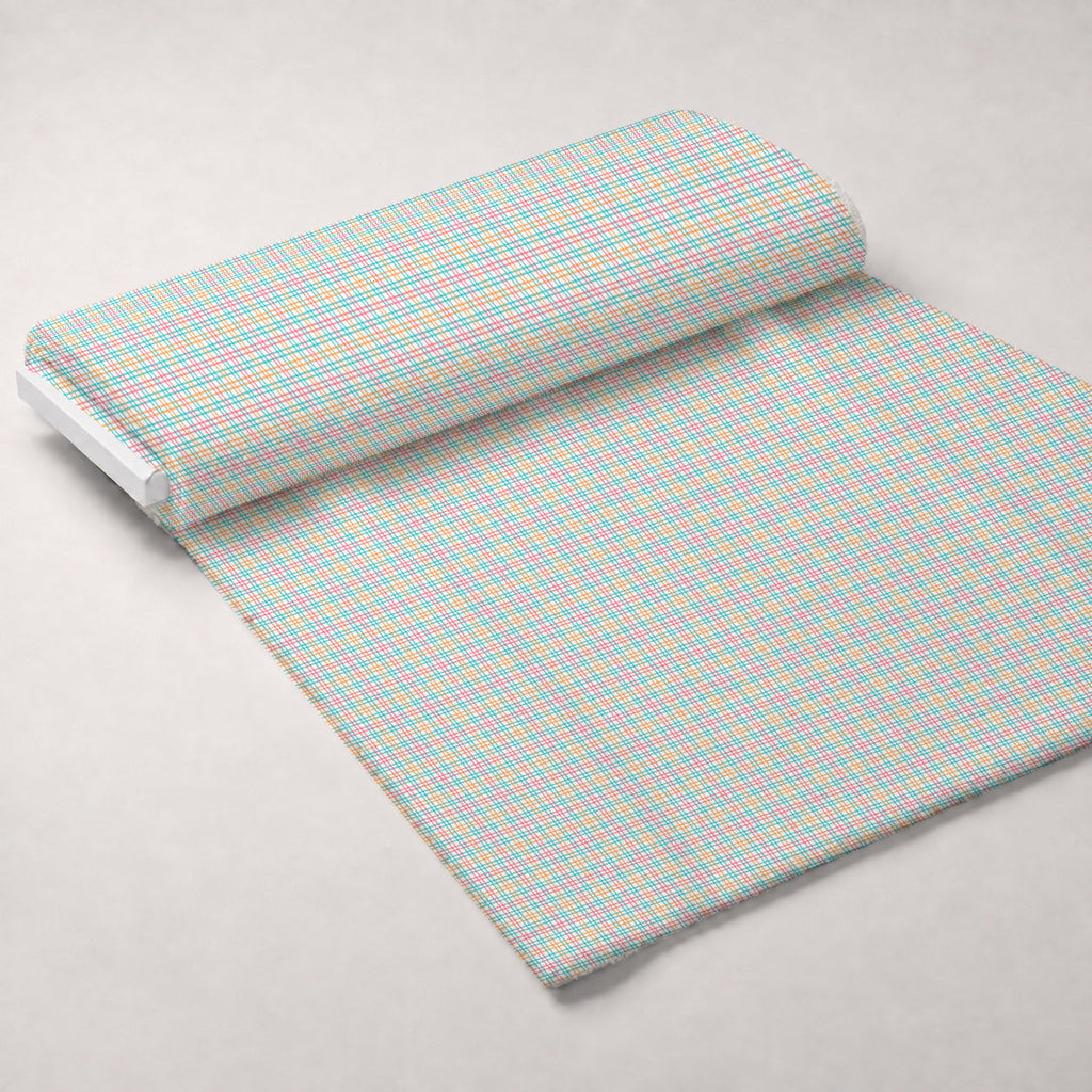 Berry Picnic Checks Pattern 3 Fleece Fabric — fleece fabric unrolled bolt preview (mv-fleece-v1:bolt)