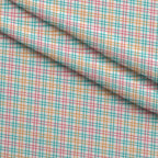 Berry Picnic Checks Pattern 3 Fleece Fabric — fleece fabric folded close-up preview (mv-fleece-v1:lying)