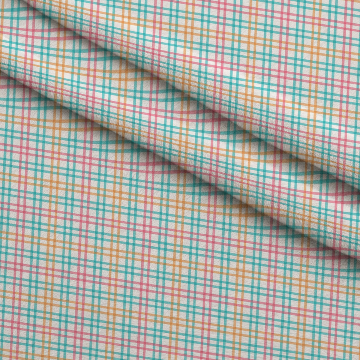 Berry Picnic Checks Pattern 3 Fleece Fabric — fleece fabric folded close-up preview (mv-fleece-v1:lying)