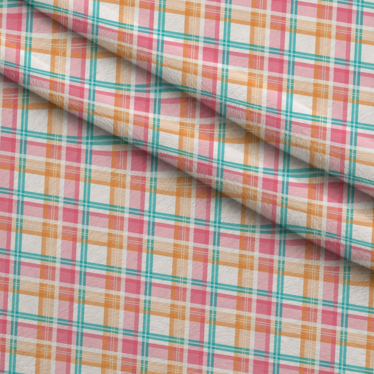 Berry Picnic Checks Pattern 5 Fleece Fabric — fleece fabric folded close-up preview (mv-fleece-v1:lying)