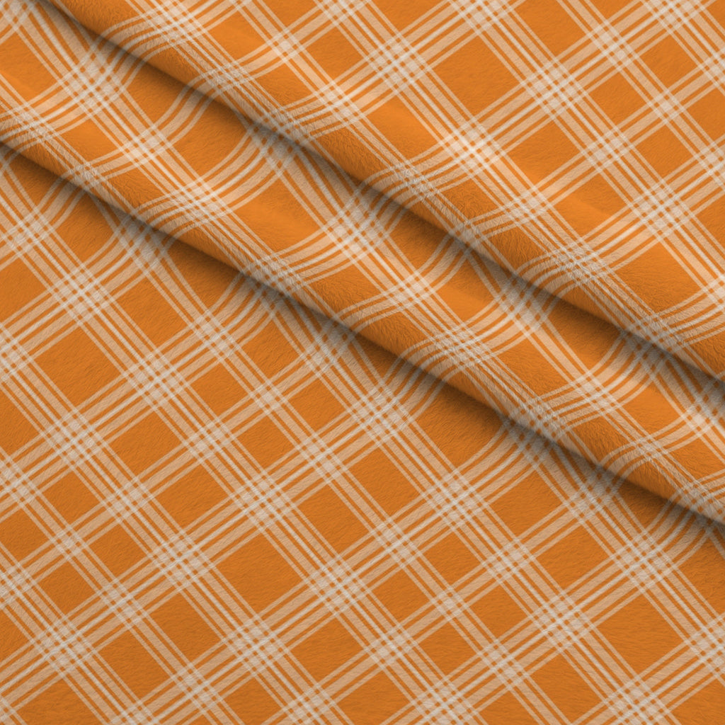 Berry Picnic Checks Pattern 6 Fleece Fabric — fleece fabric folded close-up preview (mv-fleece-v1:lying)