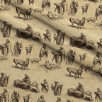 Bethlehem Toile Pattern 14 Fleece Fabric — fleece fabric folded close-up preview (mv-fleece-v1:lying)