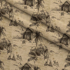 Bethlehem Toile Pattern 4 Fleece Fabric — fleece fabric folded close-up preview (mv-fleece-v1:lying)
