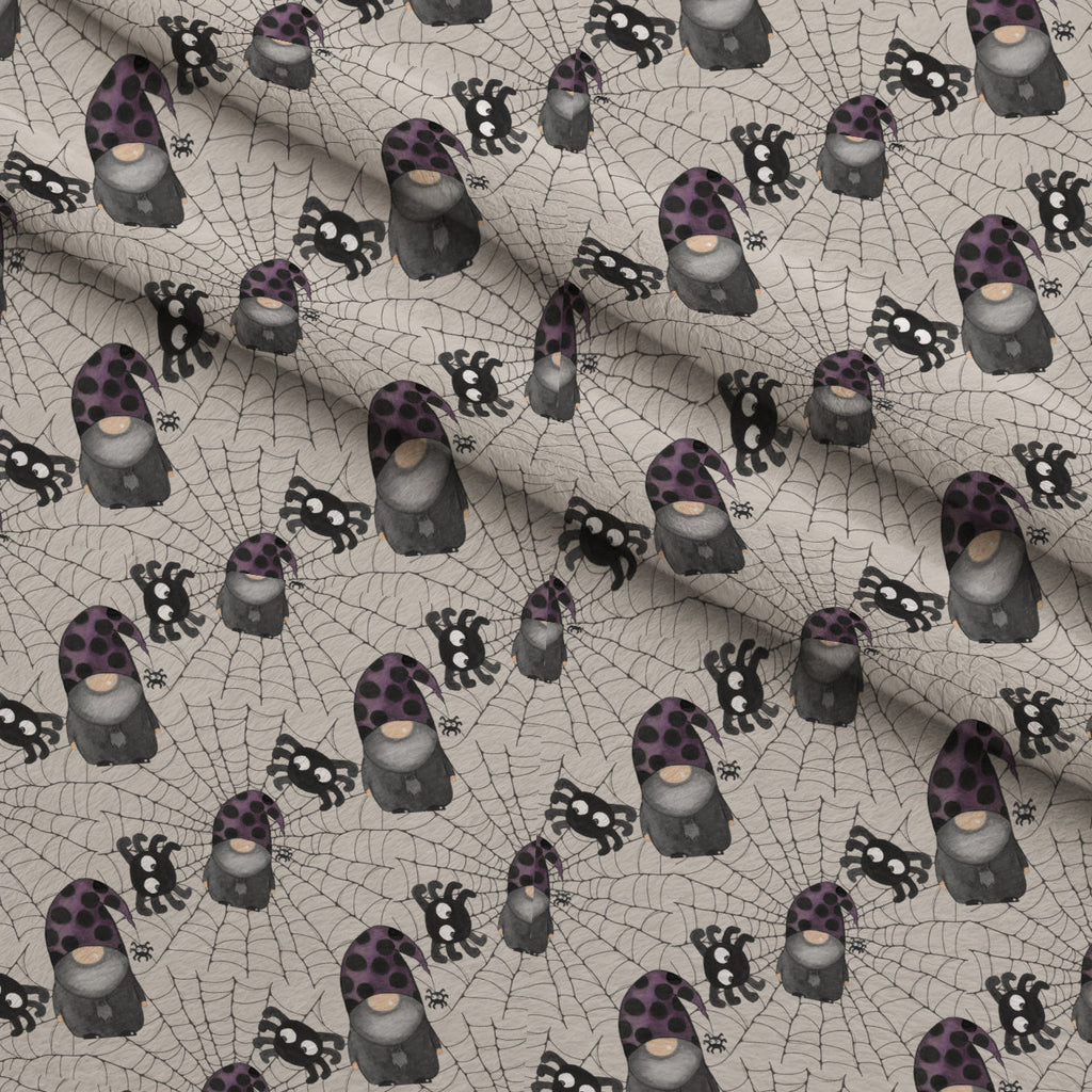 Bewitched Buddies Pattern 2 Fleece Fabric — fleece fabric folded close-up preview (mv-fleece-v1:lying)
