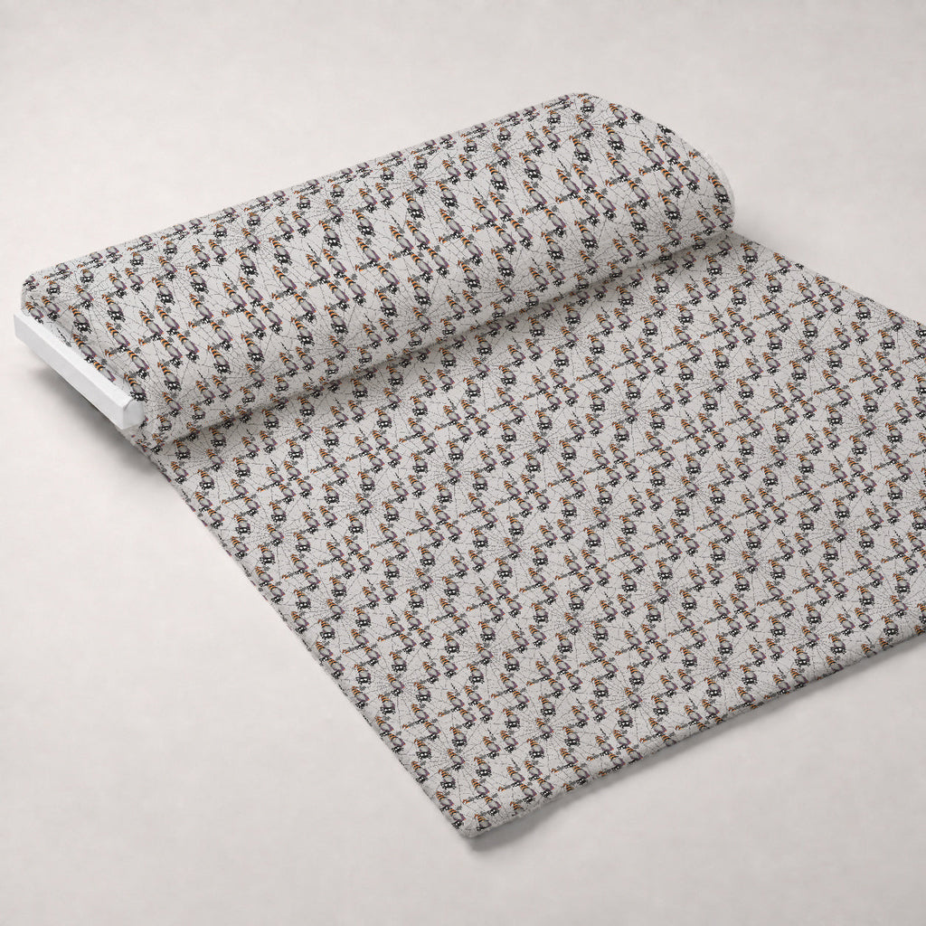 Bewitched Buddies Pattern 3 Fleece Fabric — fleece fabric unrolled bolt preview (mv-fleece-v1:bolt)