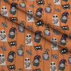 Bewitched Buddies Pattern 4 Fleece Fabric — fleece fabric folded close-up preview (mv-fleece-v1:lying)