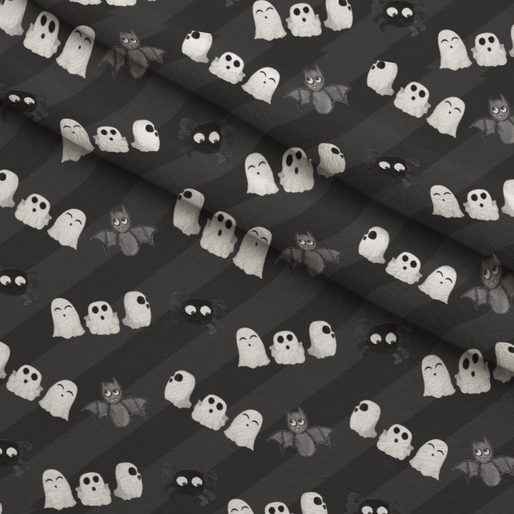 Bewitched Buddies Pattern 5 Fleece Fabric — fleece fabric folded close-up preview (mv-fleece-v1:lying)