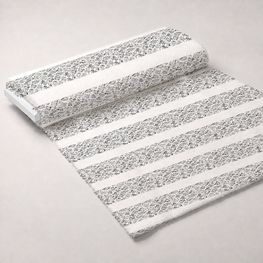 Black and White Handdrawn Fish Fleece Fabric — fleece fabric unrolled bolt preview (mv-fleece-v1:bolt)