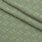 Bloom Time Leaves Pattern 2 Fleece Fabric — fleece fabric folded close-up preview (mv-fleece-v1:lying)