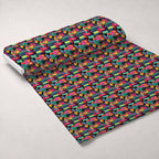 Blooming Library Pattern 3 Fleece Fabric — fleece fabric unrolled bolt preview (mv-fleece-v1:bolt)