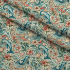 Blooming Tides Pattern 5 Fleece Fabric — fleece fabric folded close-up preview (mv-fleece-v1:lying)