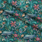 Blooming Tides Pattern 7 Fleece Fabric — fleece fabric folded close-up preview (mv-fleece-v1:lying)