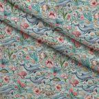 Blooming Tides Pattern 9 Fleece Fabric — fleece fabric folded close-up preview (mv-fleece-v1:lying)