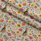 Blossom Buddies Pattern 10 Fleece Fabric — fleece fabric folded close-up preview (mv-fleece-v1:lying)