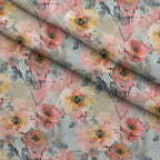 Blush Blooms Pattern 1 Fleece Fabric — fleece fabric folded close-up preview (mv-fleece-v1:lying)
